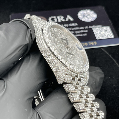 DEF Iced Out Diamond Studded Watch  VVS Diamond Watch Everlasting Shine
