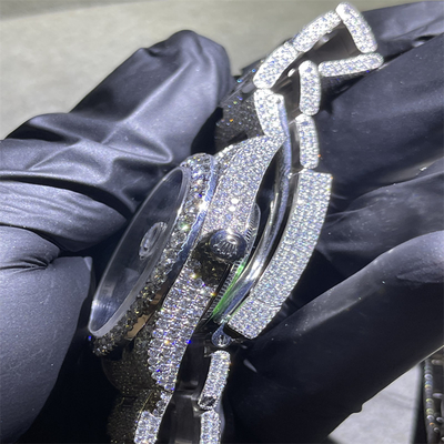 Round Brilliant Cut Moissanite Watch Rolex