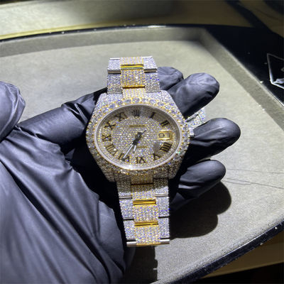 DEF  Moissanite Watch  Full Bussdown  Iced Out Diamond Watch