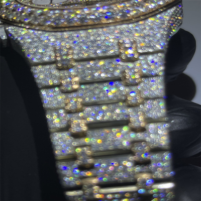 3EX Moissanite Iced Out Watch ChainMoissanite High End Watches