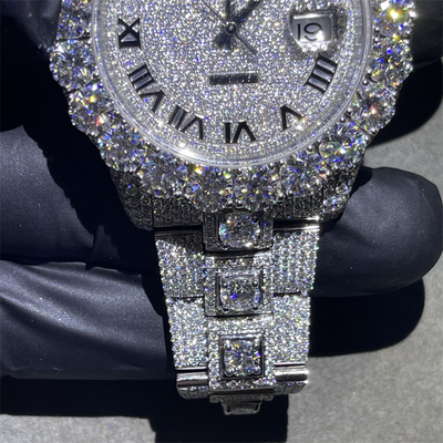 Bust Down Diamond Studded Watch